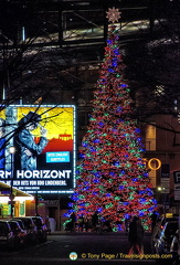 Giant Christmas tree at the Sony Center